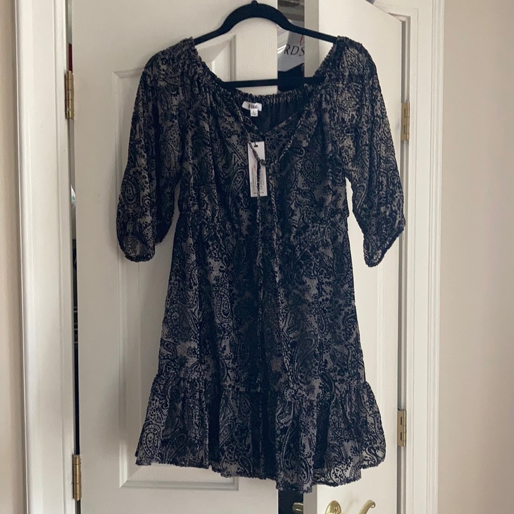 BB Dakota westerly black burn out Dress NEW